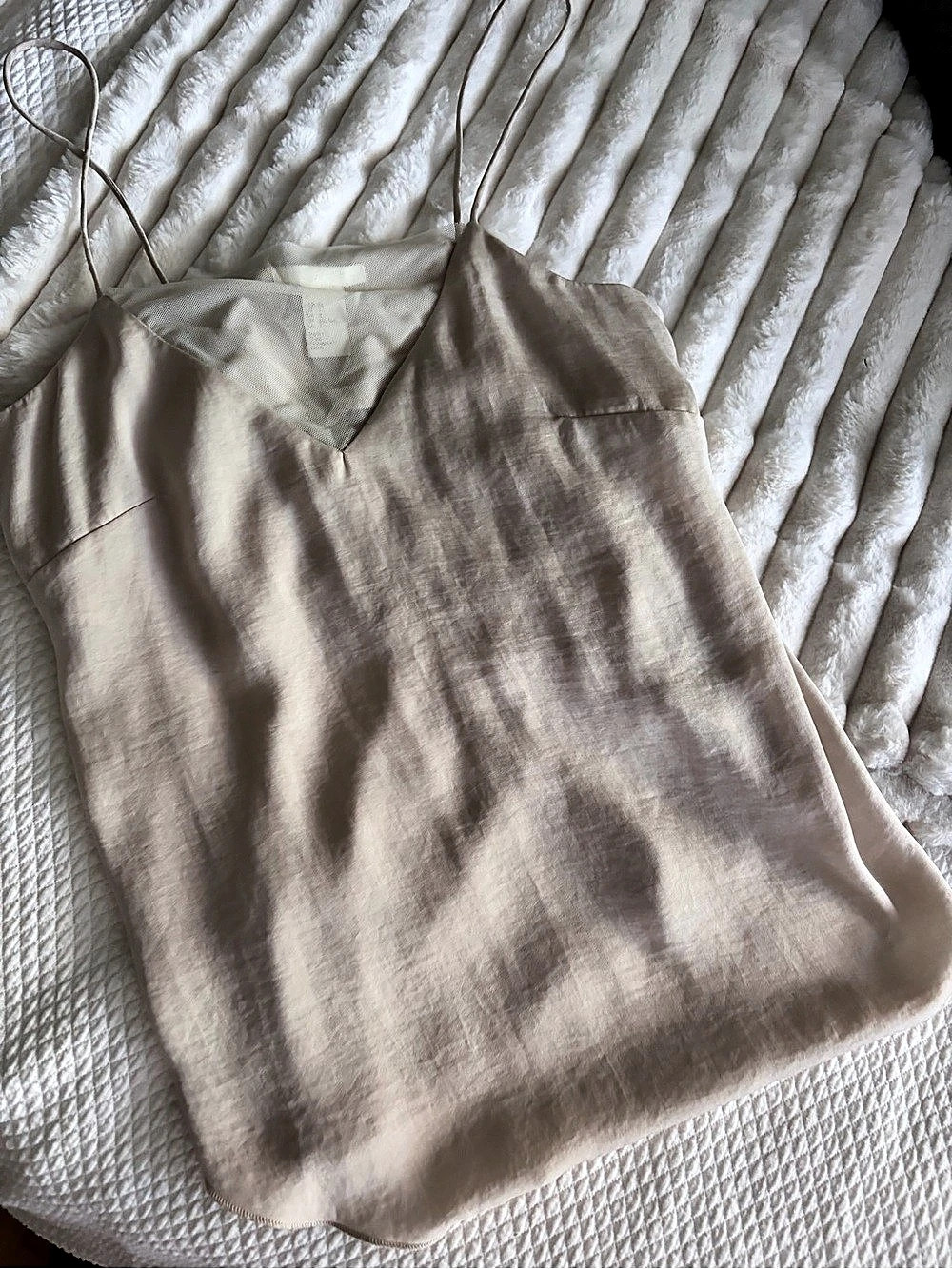 H&M camisole in cream/almost blush